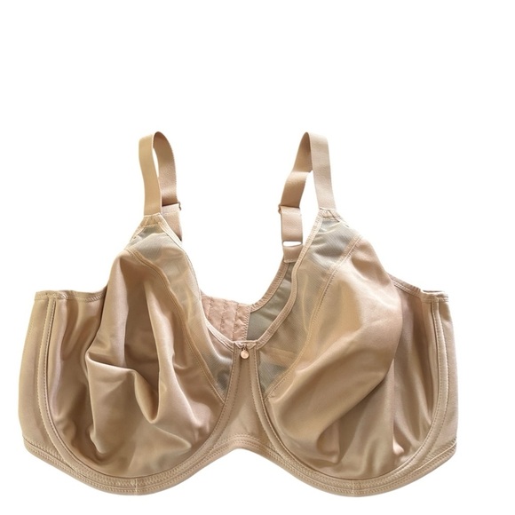 Elomi Smooth Underwire Supportive Bra Size 42H In Sahara EL 4301SAH Back Close - Picture 3 of 6